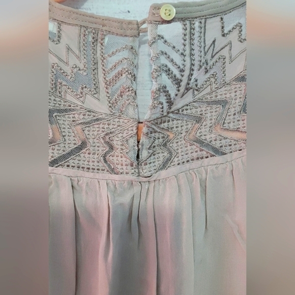 Nwot Wilfred Tank Blouse With Lace And Embroidery 🪡 Detailing Sz M - Picture 4 of 9